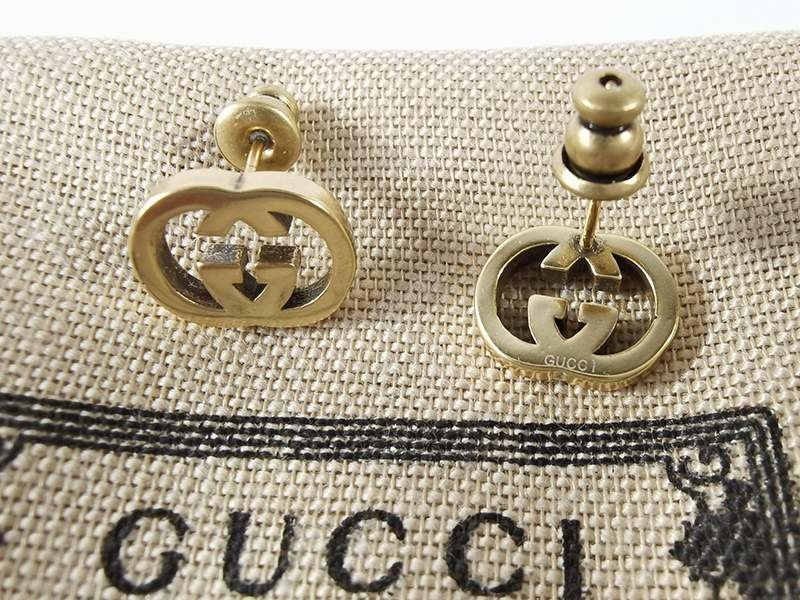《大人気》グッチ 18k イエローゴールド Interlocking G ピアス 偽物 guq61214