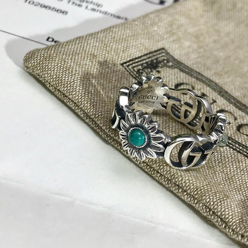 可愛い グッチ ダブルG フラワー リング コピー #12 guk65756