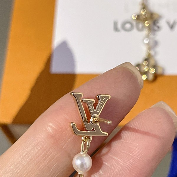◆躍動感と煌めき【ルイヴィトン 激安】ピアス・ロング パンダント LV グラム vuf21149