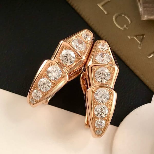 追跡付き 安いブルガリ SERPENTI VIPER 18K コピー ダイヤモンド ピアス But29574