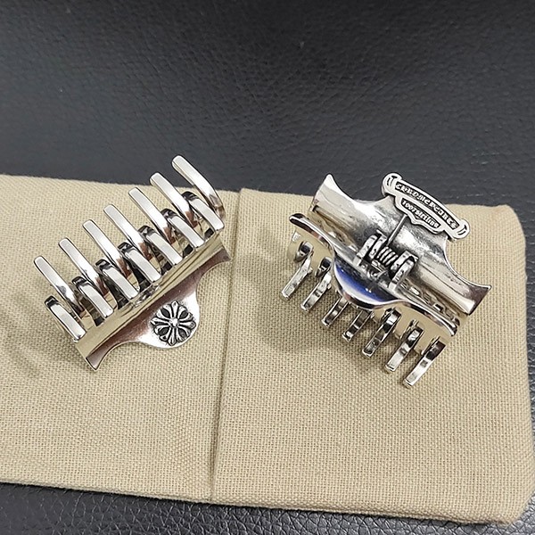 クロムハーツ 偽物 ヘアクリップ シルバー CH クロス Kuy82235