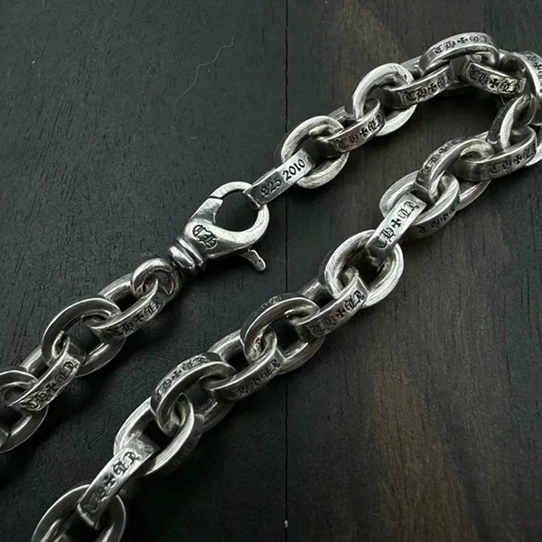 クロムハーツ ラージペーパーチェーンブレスレット 偽物 ラージ Kuw30968