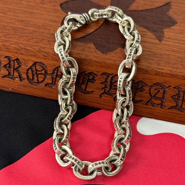 クロムハーツ ラージペーパーチェーンブレスレット 偽物 ラージ Kuw30968