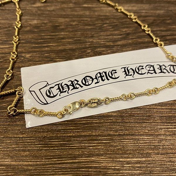 【大特価】クロムハーツ Twist Chain 22K 偽物 Gold 20inch Kuq42192