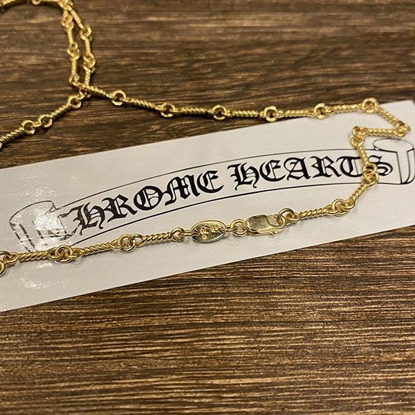 【大特価】クロムハーツ Twist Chain 22K 偽物 Gold 20inch Kuq42192