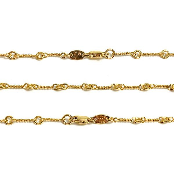 【大特価】クロムハーツ Twist Chain 22K 偽物 Gold 20inch Kuq42192