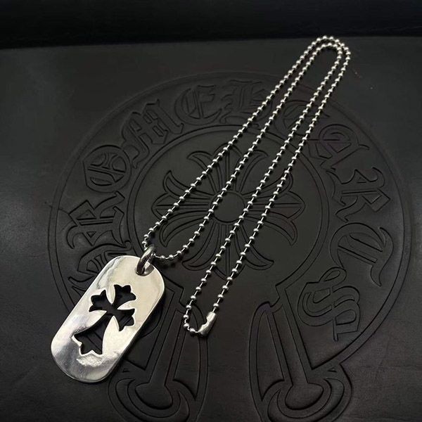 最安値挑戦 クロムハーツ ドッグタグ 偽物 スモール カットアウト CHクロス Kuk83610