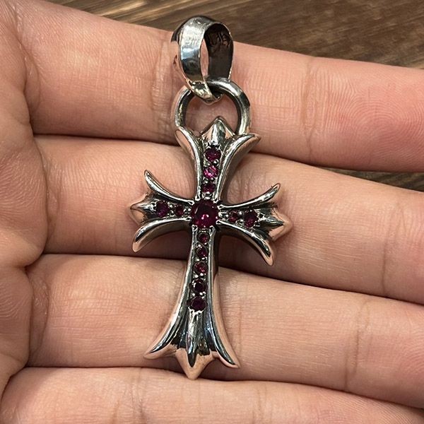 クロムハーツ ベイビー ファット クロス ブラック ルビー RUBY Kug62866