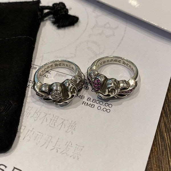 《大人気》クロムハーツ フローラルクロス ハート リング コピー シルバー925 Kuc20147