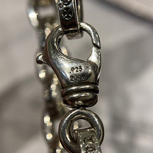 n級 おすすめ クロムハーツ コピー ロゴチェーンブレスレット silver Kut28215