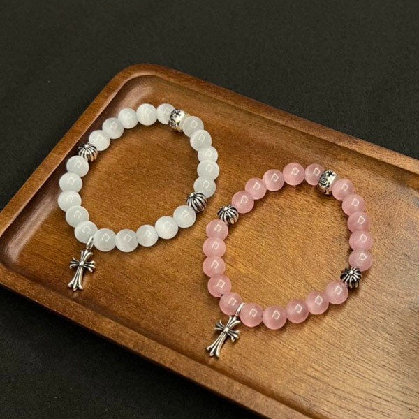 クロムハーツ CHプラス ビーズ クロス ブレスレット ターコイズ 偽物 Kue37994