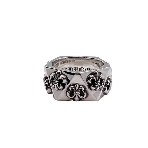 高品質♪★クロムハーツ PENTAGON BS FLEUR リング 偽物 Kur89996