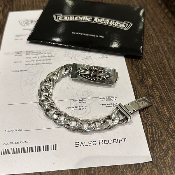 クロムハーツ フローラルクロス ID ブレスレット N級品 Kum07692