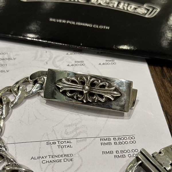 クロムハーツ フローラルクロス ID ブレスレット N級品 Kum07692