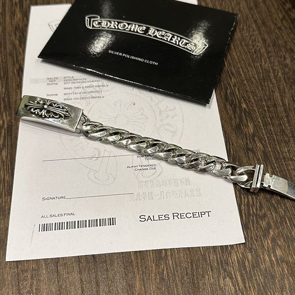 クロムハーツ フローラルクロス ID ブレスレット N級品 Kum07692