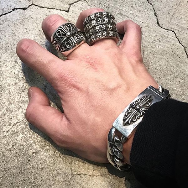 クロムハーツ フローラルクロス ID ブレスレット N級品 Kum07692
