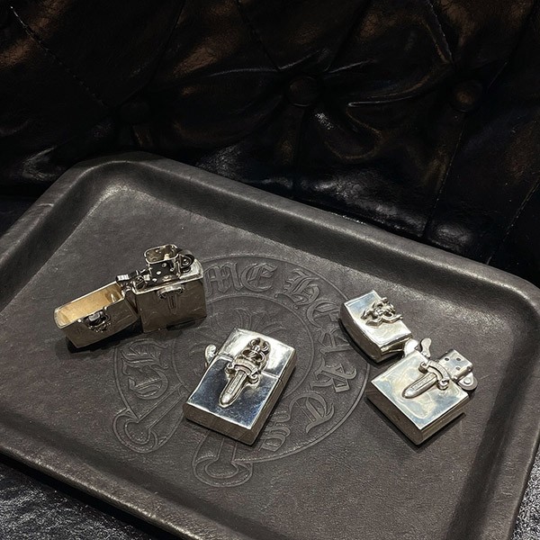送料無料 クロムハーツ ジッポー 偽物 zippo ダガー LIGHTERZ-V6 オイルライター Kux36864