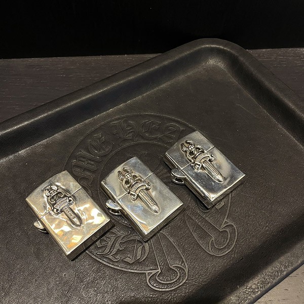 送料無料 クロムハーツ ジッポー 偽物 zippo ダガー LIGHTERZ-V6 オイルライター Kux36864