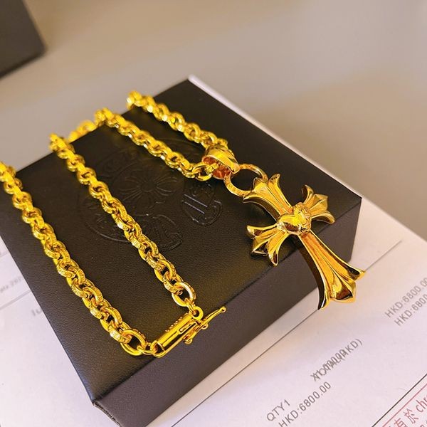 クロムハーツ 22 K コピー ゴールド タイニー CH クロス チャーム Kuh68696