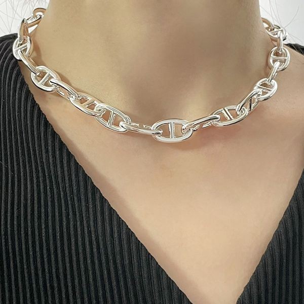 《大人気！》エルメス シェーヌダンクル ネックレス 偽物 GM シルバー H101263B00