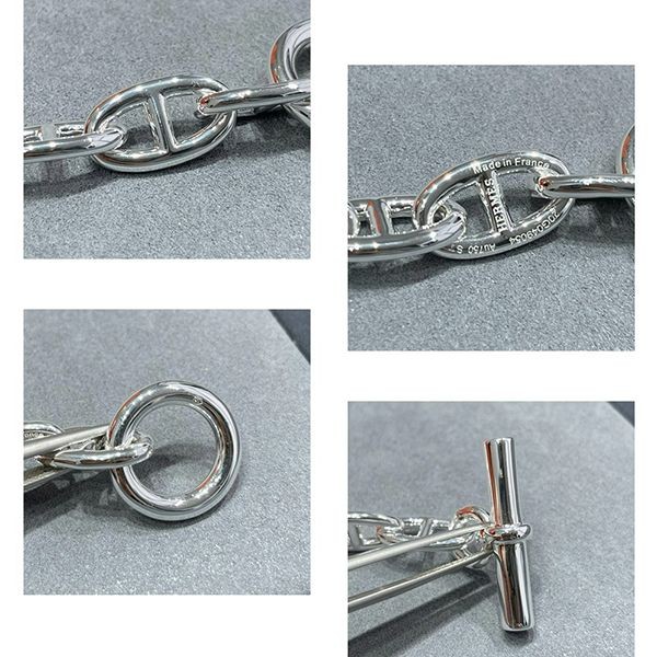 《大人気！》エルメス シェーヌダンクル ネックレス 偽物 GM シルバー H101263B00