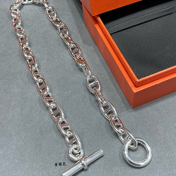 《大人気！》エルメス シェーヌダンクル ネックレス 偽物 GM シルバー H101263B00