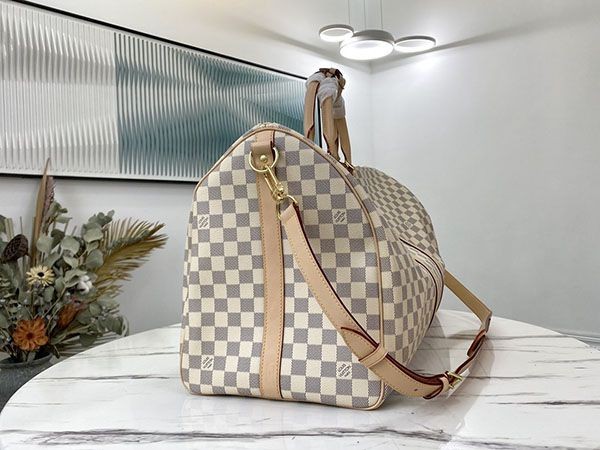 人気☆ルイヴィトン ボストンバッグ 偽物 ダミエ キーポル バンドリエール N41429 トートバッグ
