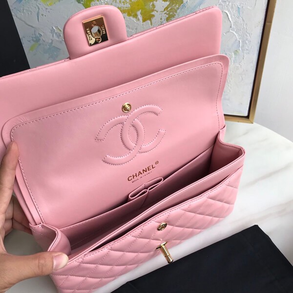 新色☆希少 シャネル マトラッセ チェーンバッグ ピンク shg05949