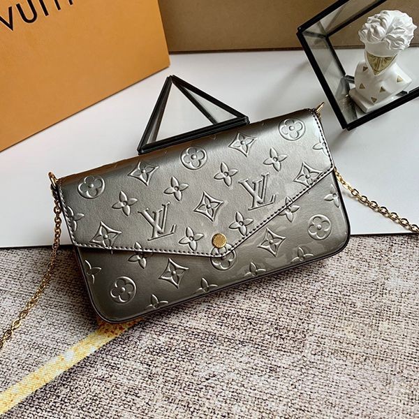 関税なし ルイヴィトン ショルダーバッグ 偽物★モノグラム アンプラント★ポシェット フェリシー バッグ M68648