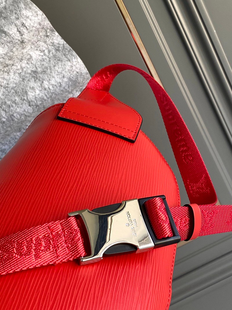 新作 シュプリーム × ルイヴィトン ショルダーバッグ コピー コラボ バムバッグ BUMBAG RED 赤 vur60762