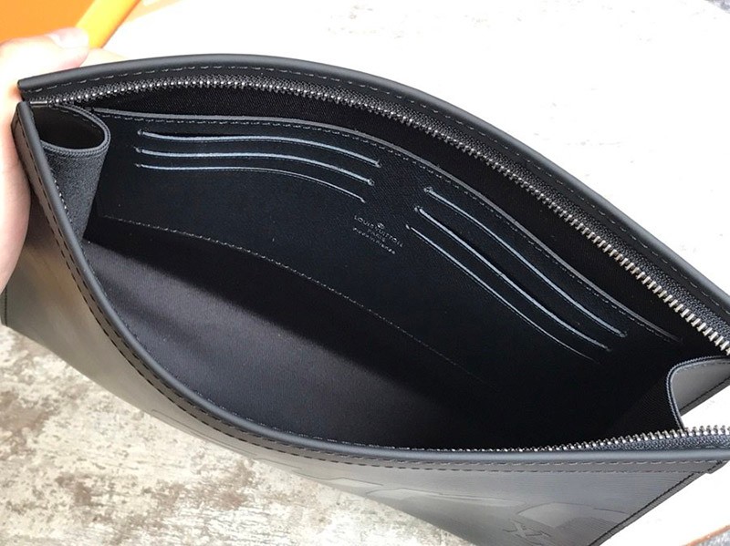 完売必至 シュプリーム × ​ルイヴィトン 偽物 z Pochette Jour GM クラッチバッグ BLACK M66889