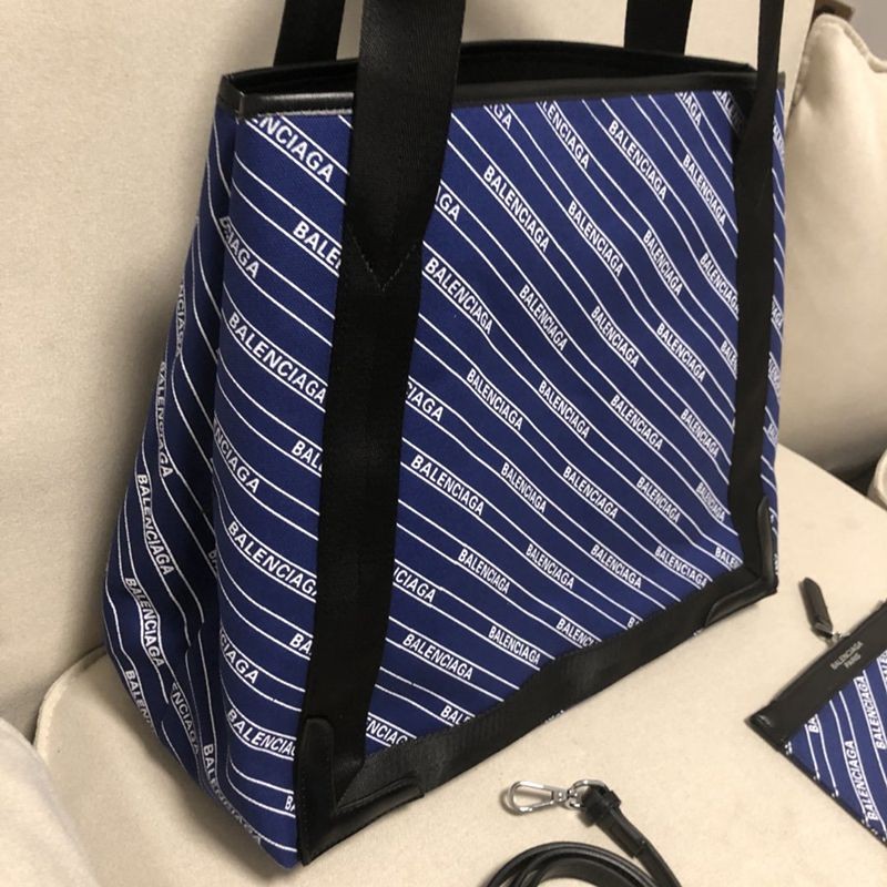☆超人気☆バレンシアガ トートバッグ コピー/NAVY CABAS S ネイビーカバス bam92594