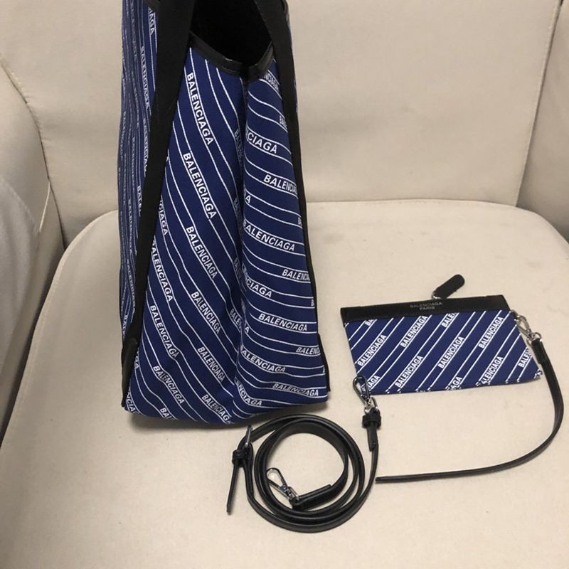 ☆超人気☆バレンシアガ トートバッグ コピー/NAVY CABAS S ネイビーカバス bam92594