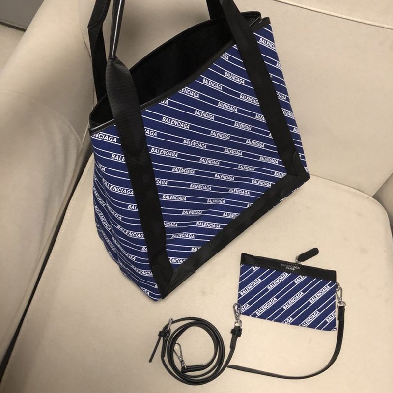 ☆超人気☆バレンシアガ トートバッグ コピー/NAVY CABAS S ネイビーカバス bam92594
