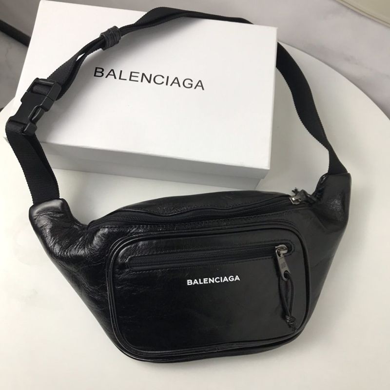 大人気！バレンシアガ エクスプローラー コピー★ロゴ ベルトバッグ 偽物 レザー bad09034