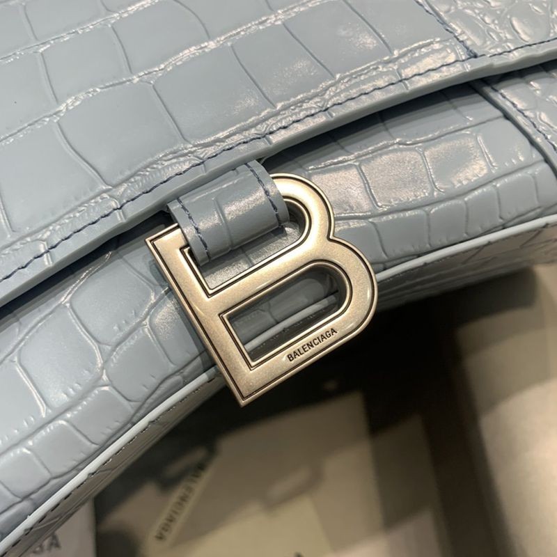 日本未入荷バレンシアガ クロコダイル型押し*HOURGLASS 偽物 ハンドルバッグ bax53445