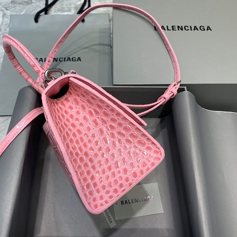 人気急上昇バレンシアガ クロコダイル型押し*HOURGLASS コピー ハンドルバッグ bat99914