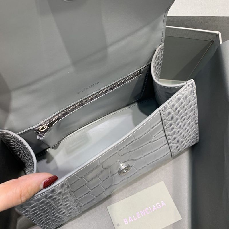 最安値挑戦バレンシアガ クロコダイル型押し*HOURGLASS コピー ハンドルバッグ bah52828