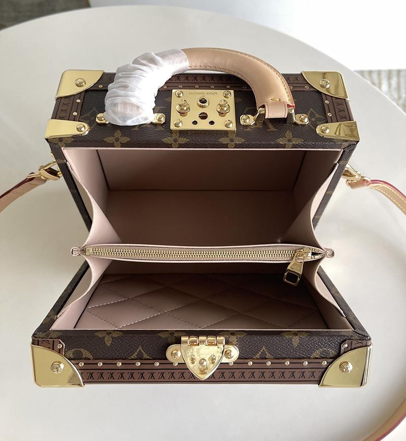 21-22AWルイヴィトン VALISETTE TRESOR ハンドバッグ コピー ハードケース M45673