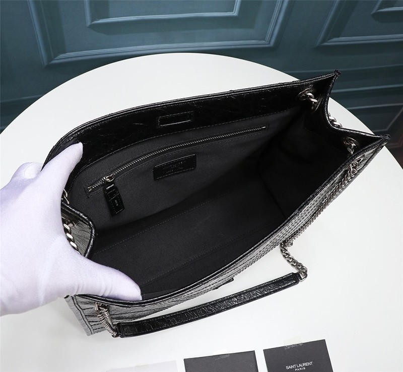 希少色◆サンローラン トートバッグ コピー ニキ クロコダイルレザーショッピングバッグ Sam17950