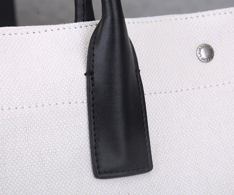定番【サンローラン トートバッグ 偽物】リヴ・ゴーシュ コーテッドリネントートバッグ Sac89785