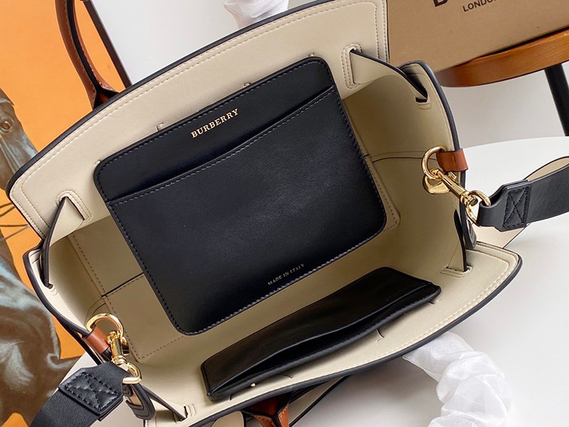春もの新作バーバリー トートバッグ 偽物 チェック トリプルスタッズ ベルトバッグミニ Bax32753