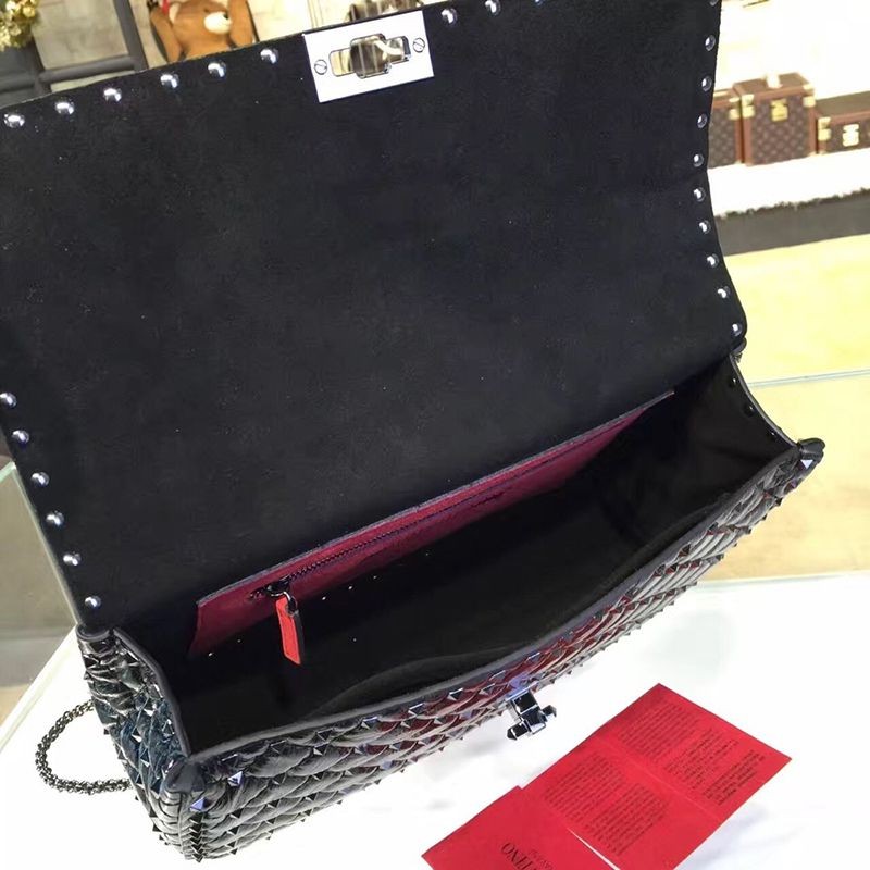 目を惹くカラー【ヴァレンティノ ショルダーバッグ コピー】人気★ロックスタッズ スパイク スモール バッグ Vul77412
