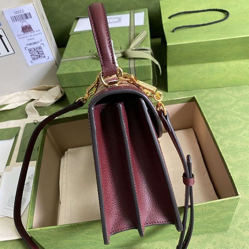 人気No1グッチ〔オフィディア 偽物〕ウェブ付き スモールトップハンドルバッグ guk21393
