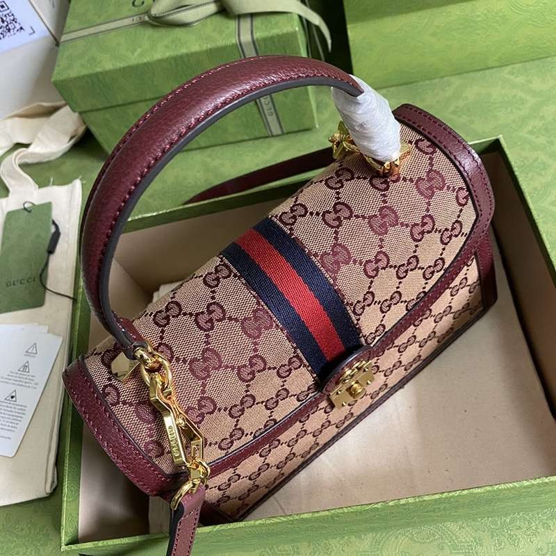 人気No1グッチ〔オフィディア 偽物〕ウェブ付き スモールトップハンドルバッグ guk21393