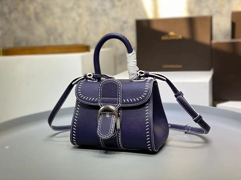 ★日本!!人気！デルボー カーフスキン ブリヨン ショルダー 偽物 ハンドバッグ☆送料込 AA0406ADW0AKSPA