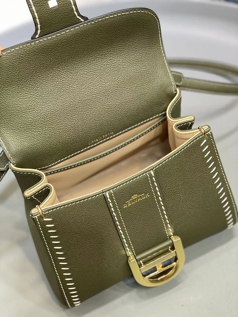 21-22AW デルボー カーフスキン ブリヨン ショルダー ハンドバッグ 偽物 2サイズ☆送料込 AA0406ADW0AKSP