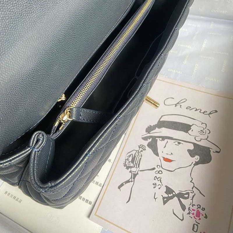 21-22AW 大人気♪シャネル 偽物 キャビアスキン ショルダーバッグ shz55522