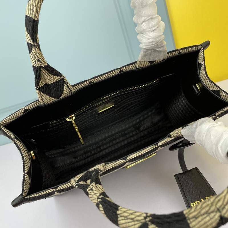 2022SS 定番人気★プラダ ジャカード 偽物ファブリック マイクロ バッグ1BA354 SXK8865 1BA354SXK8865
