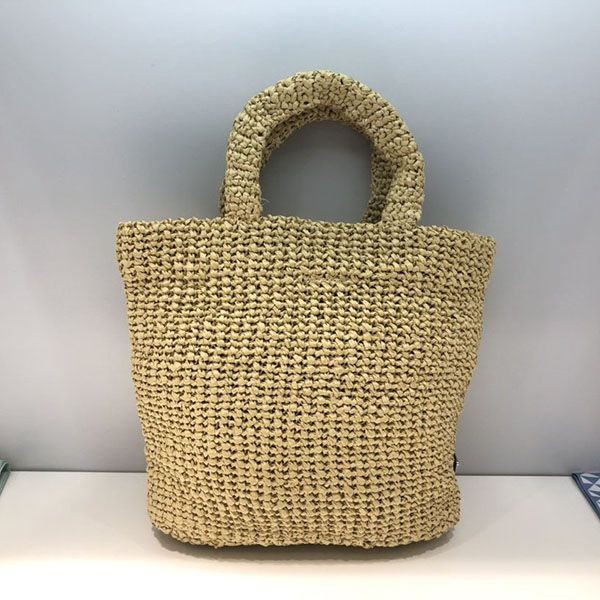 雑誌 付録 プラダ かご バッグ 偽物 ラフィアトート スモールサイズ puz91565
